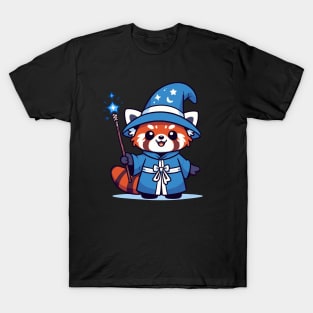 Enchanted Red Panda Wizard T-Shirt